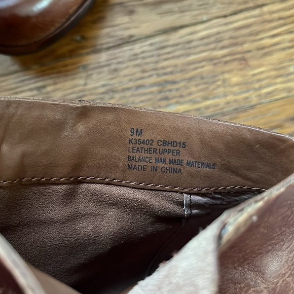 Kork Ease Natalya Cognac Brown Leather Wedge Booties - Picture 10 of 15